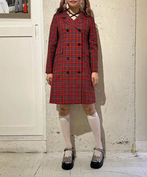 【未使用】MILK・ダブルブレストワンピースとクロスワンキャミソールのセット・F MILK（ミルク） ワンピース ダブルブレスト ワンピース : ZOZOTOWN