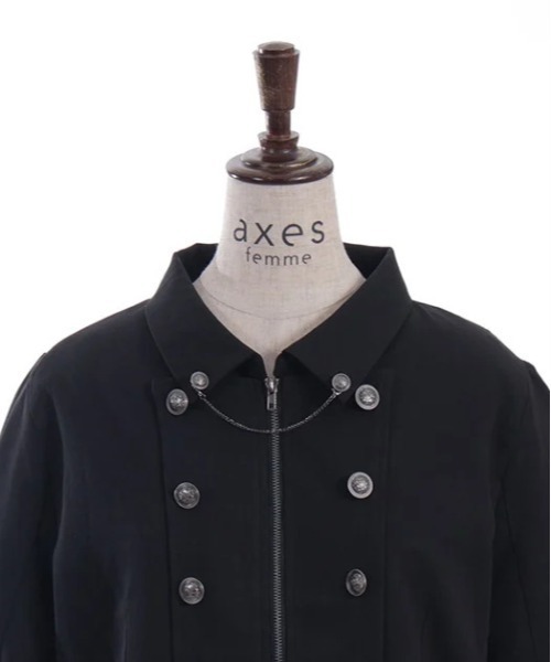 ジャケット・アウター axes femme axes femme ジャケット テーラードジャケット W釦スリット袖