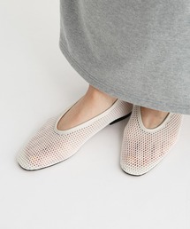 REMME メッシュフラットシューズバレエシューズアイボリー革新品に近いバビロン REMME パンプス 「REMME」メッシュシューズ : ZOZOTOWN Yahoo!店