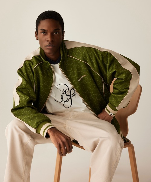 A BATHING APE ジャージ COLLEGE MONOGRAM LOGO RELAXED FIT