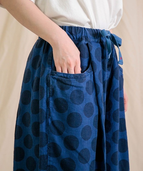 Brocante パンツ 「Brocante / ブロカント」 水玉キャンバス