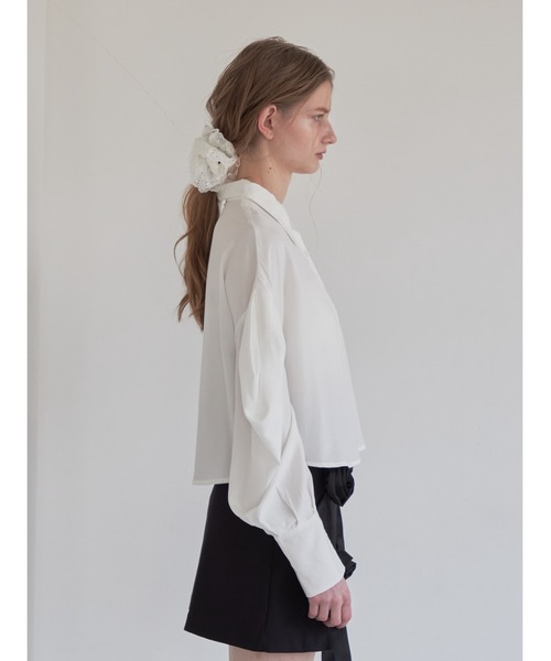 ブラウス シャツ Tulle bare top ＆ shirt set レディース etre loin ブラウス シャツ Tulle bare top ＆ shirt set