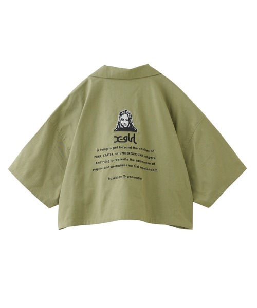 ブラウス シャツ 「ilk」 open collar long shirt レディース Stitch Open Collar Shirt（シャツ/ブラウス）｜lit（リット）の
