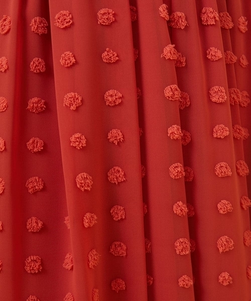 Jocomomola（ホコモモラ） スカート ビックドットドビーギャザー