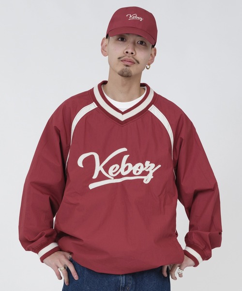 KEBOZ ブルゾン アウター COTTON V NECK PULLOVER JACKET メンズ  