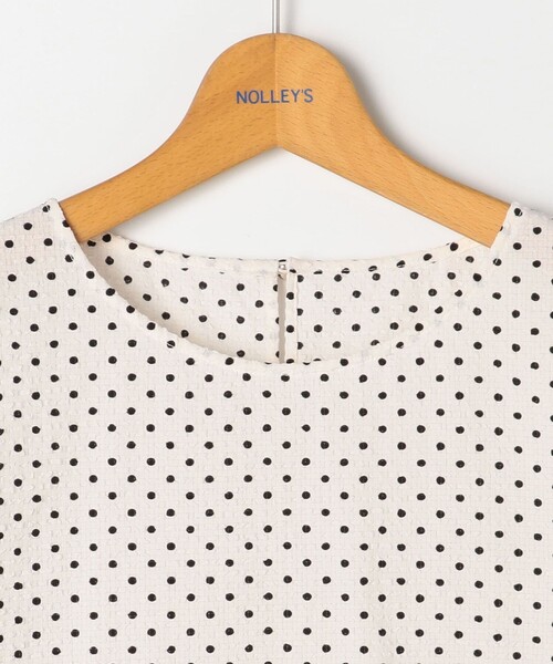 NOLLEY'S ブラウス シャツ 「追加」サッカードットバックフリル