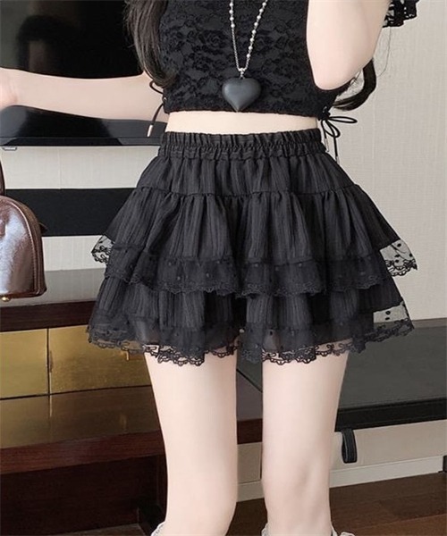 FREE STYLISTS スカート レースフリルミニスカート : ZOZOTOWN Yahoo