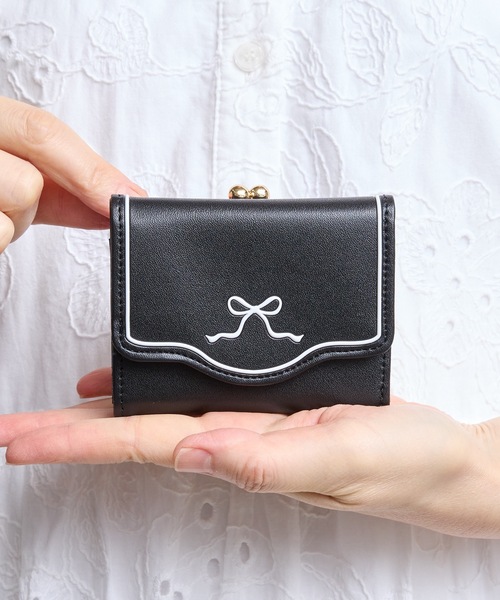 Sunny Side（サニーサイド） 財布 SUNNY SIDE:ガーリーリボン がま口三