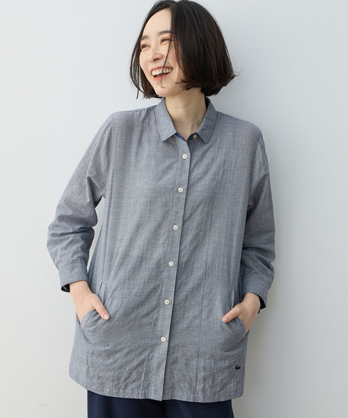 DECOY SINCE 1981 ブラウス シャツ リネンポケットシャツ レディース