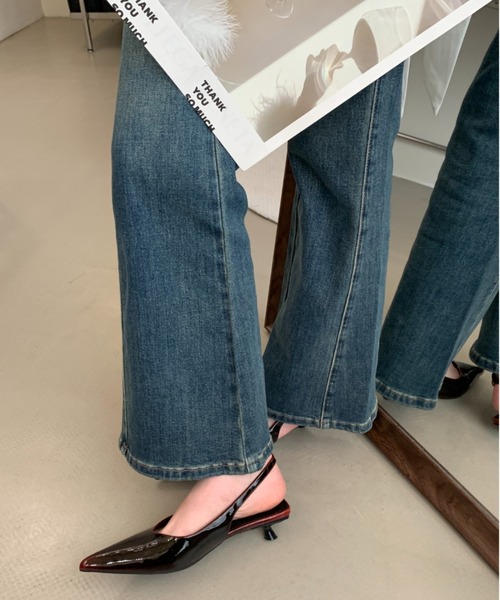 Eclat one パンプス 「Eclat one」メタリック グラデーション ポイン