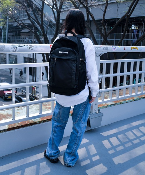 Converse（コンバース）ロゴパッチ付き バックパック／リュック CONVERSE（コンバース）パッチロゴマークアイコン バックパック