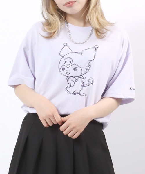 sanrio（サンリオ） tシャツ キャラクター刺繍ビッグシルエットTシャツ