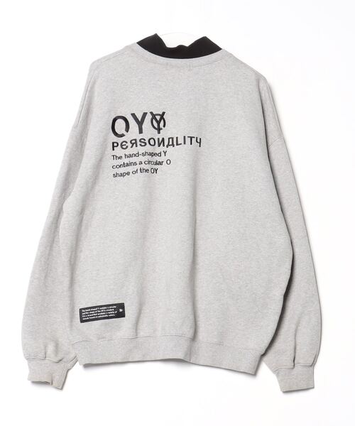 OY クマ刺繍 グレー スウェット サイズ2 OY 「OY」 刺繍スウェットカットソー - グレー メンズ