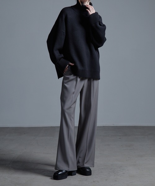 「Loose/ルース」 タートルネックニット S ブラック メンズ_画像3