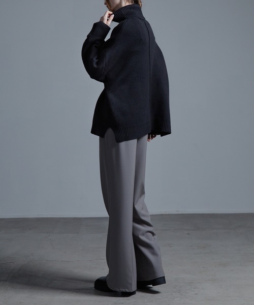 「Loose/ルース」 タートルネックニット S ブラック メンズ_画像6