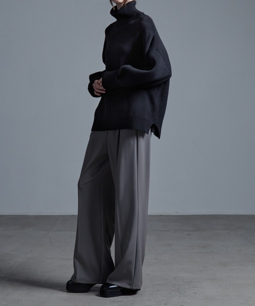 「Loose/ルース」 タートルネックニット S ブラック メンズ_画像7