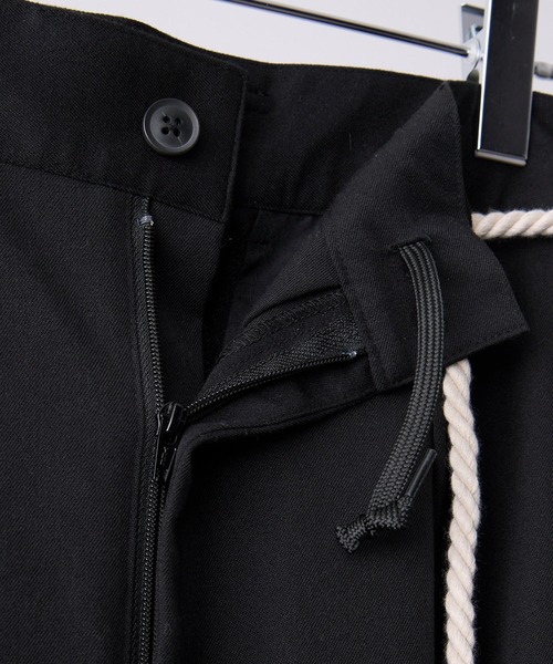 完売品 CLEL TRルーズ 袴パンツ＆縄紐ベルト ブラック Sサイズ