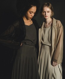 す*い様 Pleats skirt sheer jk セットアップ　et.UNi et.UNiVER ドレス Pleats skirt sheer jk set up : ZOZOTOWN Yahoo!店