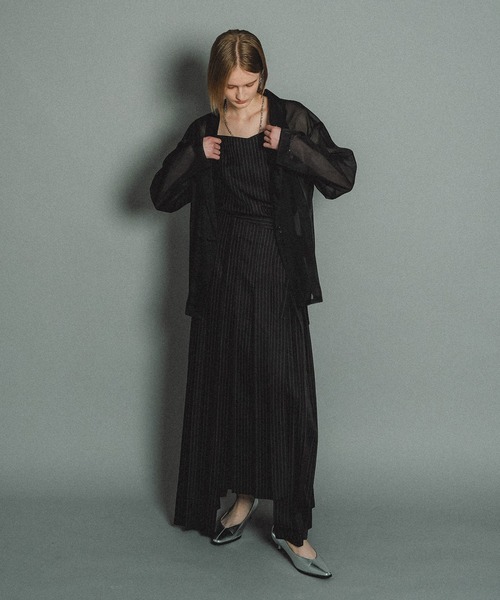 et.UNiVER ドレス Pleats skirt sheer jk set up : ZOZOTOWN Yahoo!店