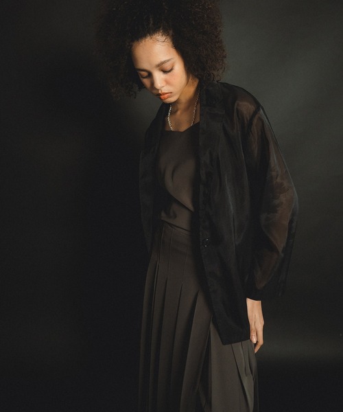 et.UNiVER ドレス Pleats skirt sheer jk set up : ZOZOTOWN Yahoo!店