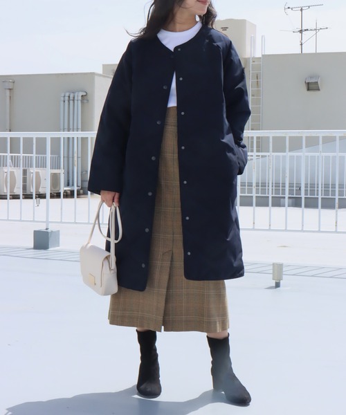 「libelle more」 「MARBLEWALTZ」ダウンコート M アイボリー レディース_画像3