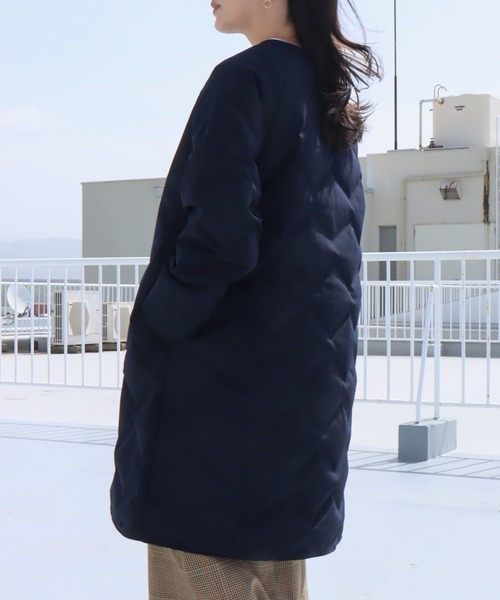 「libelle more」 「MARBLEWALTZ」ダウンコート M アイボリー レディース_画像5