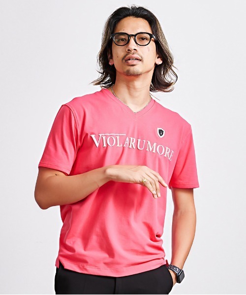 VIOLA tシャツ 「VIOLA rumore/ヴィオラ ルモーレ」P.T入りV/N半袖T