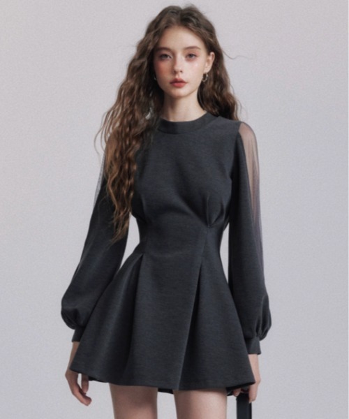 DALLA ワンピース side see-through point one-piece : ZOZOTOWN