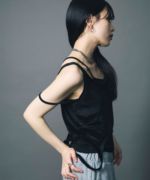 led.tokyo タンクトップ ノースリーブ 「led.tokyo」LAYERED TANK SET