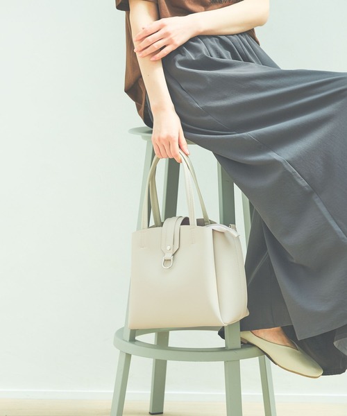 LAKOLE（ラコレ） トートバッグ 2WAYスクエアベルトトートバッグ