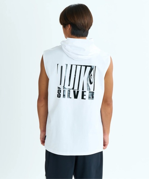 ☆QUIKSILVER☆ メンズ ストレッチ 袖なし ラッシュガード ☆QUIKSILVER☆ メンズ ポイントカラー 袖なし ラッシュガード