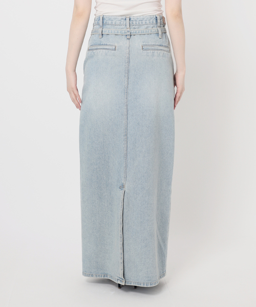 low classic デニムスカート LOW CLASSIC（ロウクラシック） デニムスカート Belted High-waist