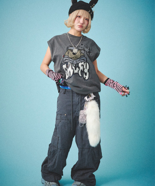 GALFY（ガルフィー） ワイドパンツ パンツ 「GALFY/ガルフィー」反戦 