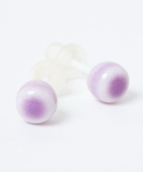 ピアス 「B＆D MINOYAKI」小丸 美濃焼き ピアス セラミックポスト