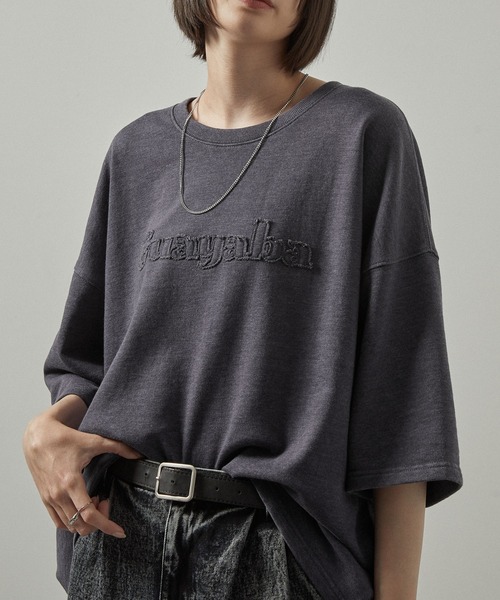 トレーナー スウェット 「Alfred Alex」ヴィンテージ加工