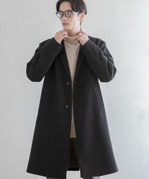 RAGEBLUE（レイジブルー） チェスターコート SMALL ブラウン メンズ