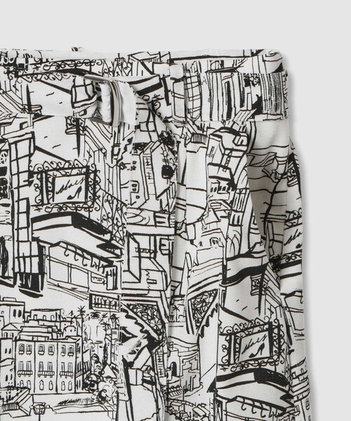 ANAYI（アナイ） スカート シティスケーププリントAライン スカート