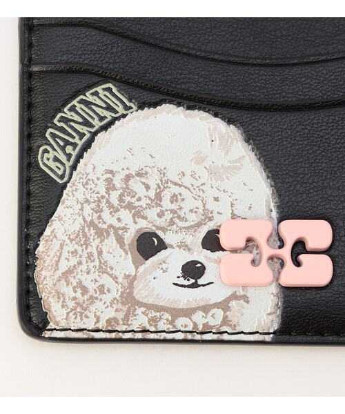 GANNI アニマルボウカードホルダー 【関税込】 GANNI/ガニー Animal Ganni Bou Card Holder With Flap / A6776