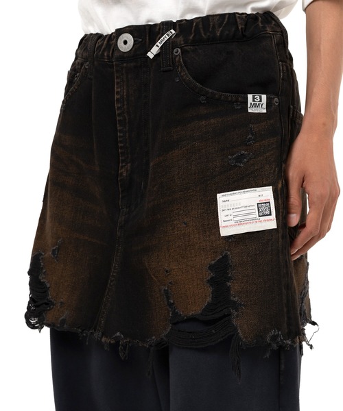 ジーンズ Waist Layered Denim Pants メンズの画像