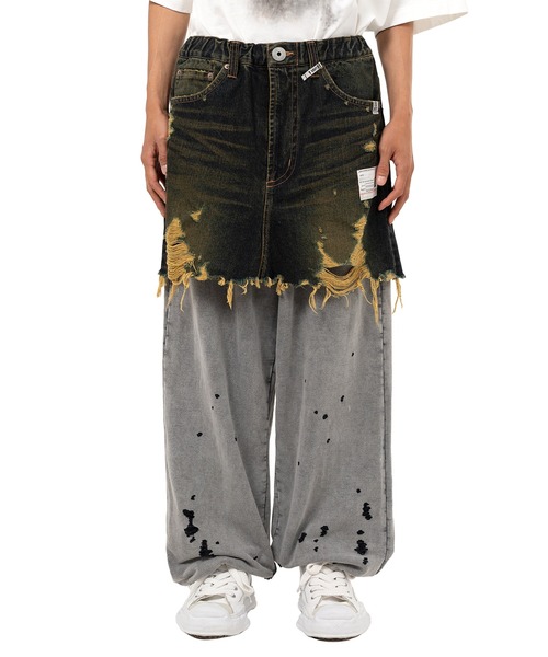 ジーンズ Waist Layered Denim Pants メンズの画像