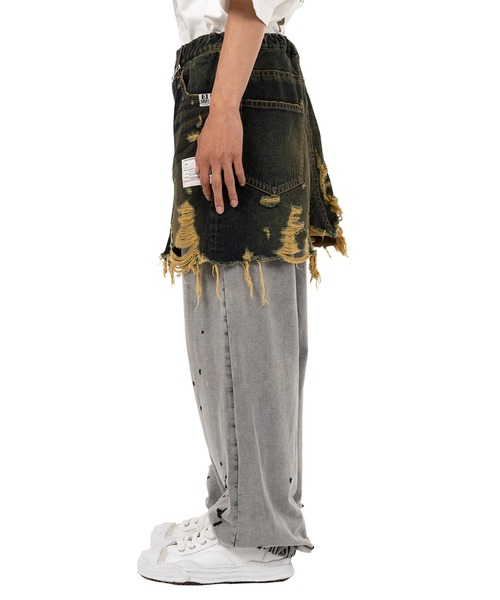ジーンズ Waist Layered Denim Pants メンズの画像