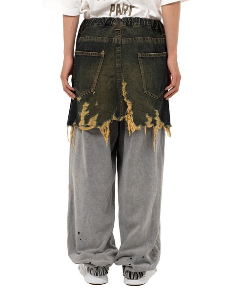 ジーンズ Waist Layered Denim Pants メンズの画像