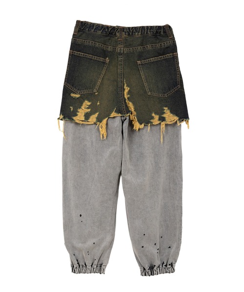 ジーンズ Waist Layered Denim Pants メンズの画像