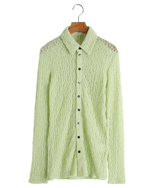 ブラウス シャツ CLANE / クラネ：「レディース」LADY LACE SHIRT：18105-1102「DEA」 レディース