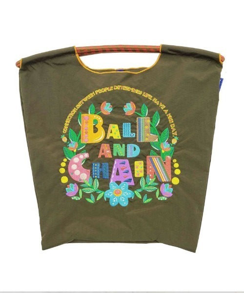 Ball＆Chain エコバッグ 「Ball＆Chain」shopping bag-FLOWER