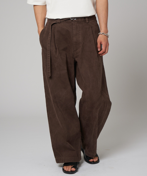 EDIFICE（エディフィス） ジーンズ フェード ベルテッド トラウザー