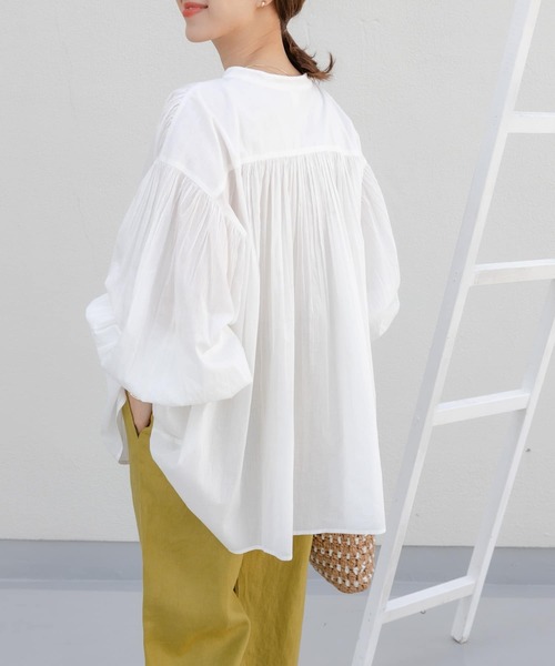 「URBAN RESEARCH DOORS」 長袖ブラウス MEDIUM ピンク レディース URBAN RESEARCH DOORS 「URBAN DOORS」 長袖ブラウス MEDIUM