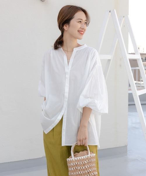 「URBAN RESEARCH DOORS」 長袖ブラウス MEDIUM ピンク レディース URBAN RESEARCH DOORS 「URBAN DOORS」 長袖ブラウス MEDIUM