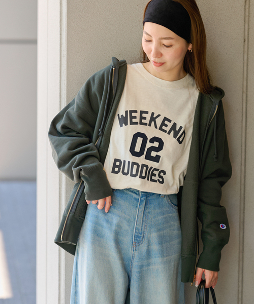 tシャツ GOODIES CLUB パッチワークロゴTEE レディース GOODIES CLUB パッチワークロゴTEE | ジャーナルスタンダード