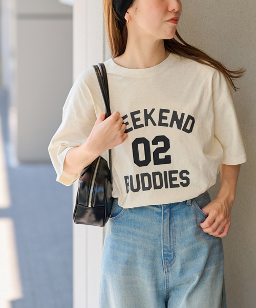 tシャツ GOODIES CLUB パッチワークロゴTEE レディース JOURNAL STANDARD relume tシャツ GOODIES CLUB パッチワーク